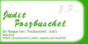 judit poszbuschel business card